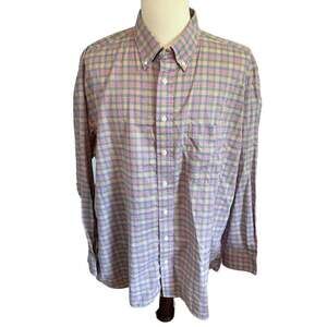 Gitman Bros. Vintage Men's Multi-Color Plaid Button-Down Long Sleeve Shirt XXL